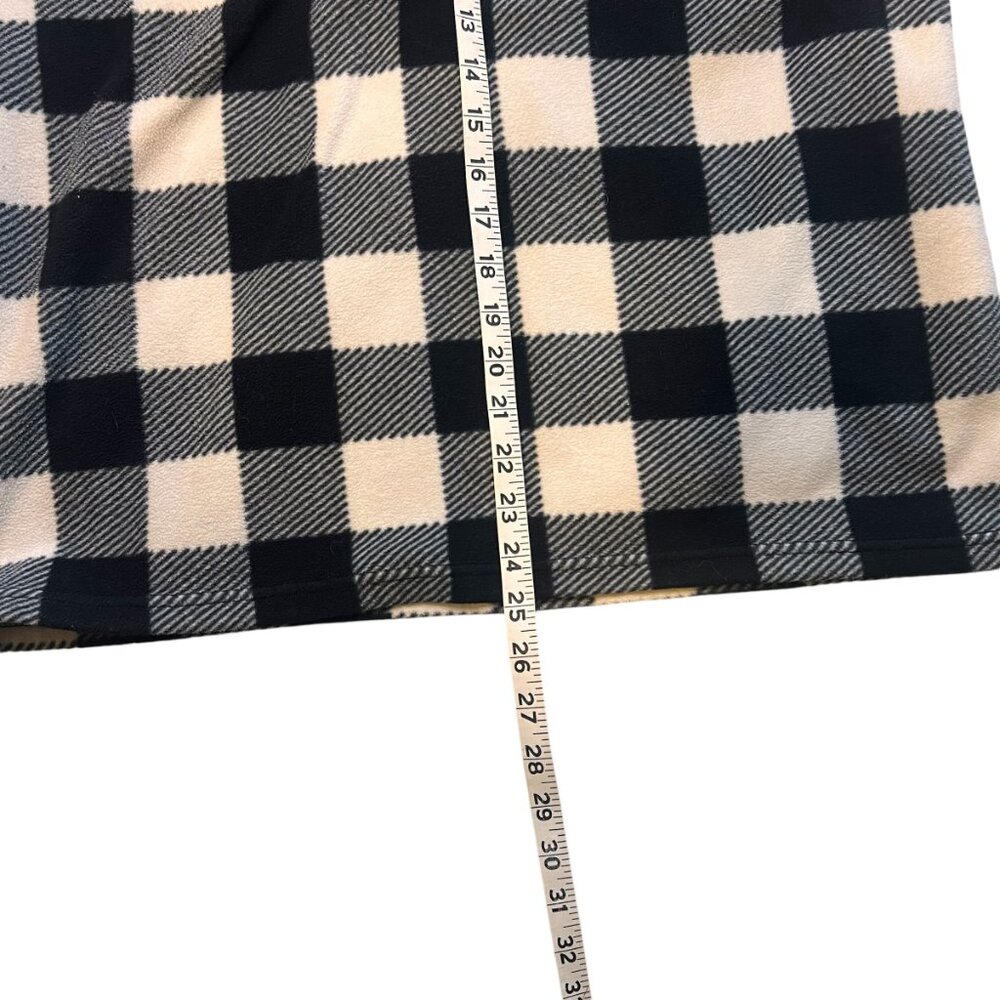 Vintage American Living Black & Cream Fleece - Picture 6 of 6